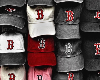 Boston Red Sox, Red Sox Canvas, Boston Prints, Red Sox Posters, Red Sox Hats, Boston Art, Boston Sports Decor, Red Sox, Man Cave