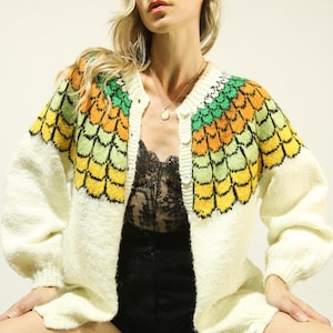 Chartreuse Cardigan Etsy UK