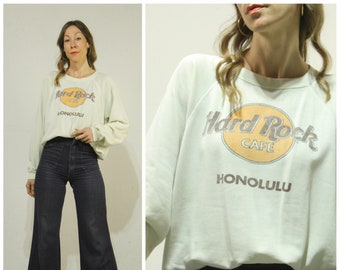 XL-Plus Size Vintage Hard Rock Cafe Pullover Sweatshirt