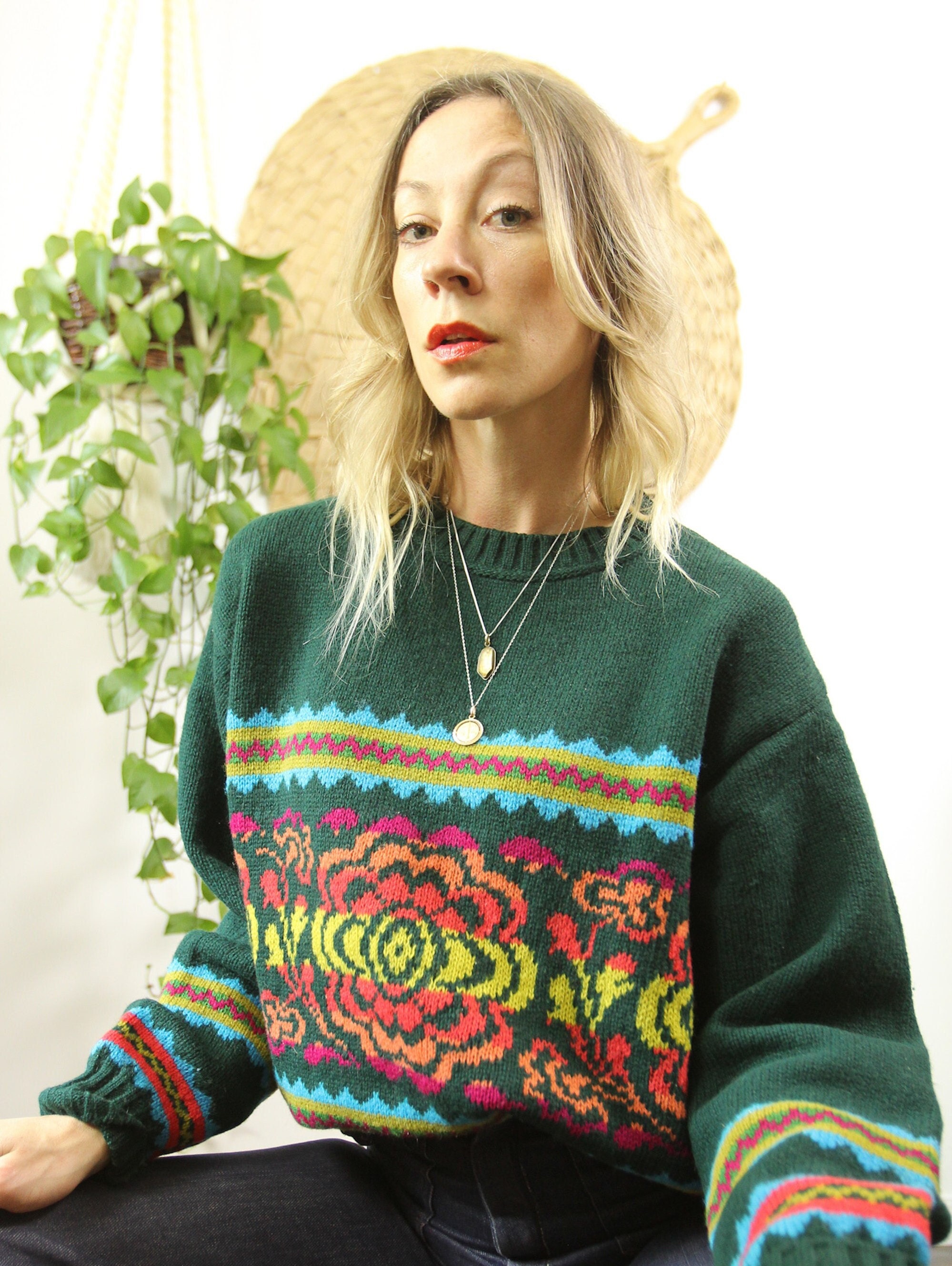 1980s United Colors of Benetton Italian Wool Knit Sweater - Etsy