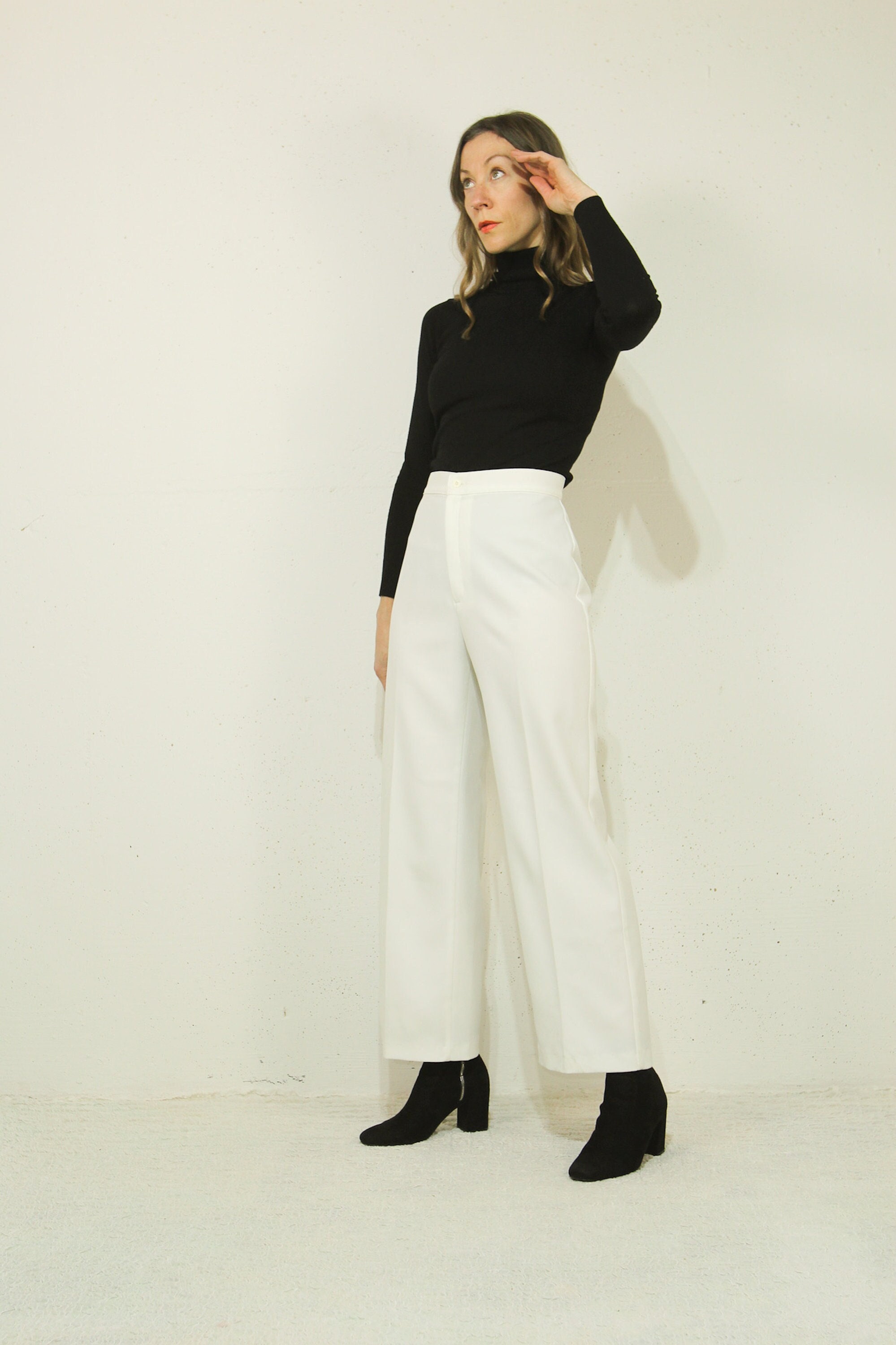Vintage 60s 70s White Pants - Etsy UK