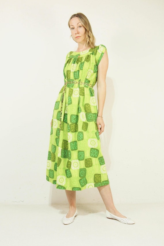 lime green kaftan dress Vivien Kaftan Dress: Lime – Mush Clothing main image 1