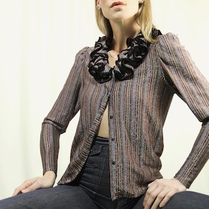 Lurex Stripe Top - Etsy Australia