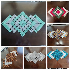 Modern Stylish Crochet Centerpiece - PDF Pattern & Video Tutorial