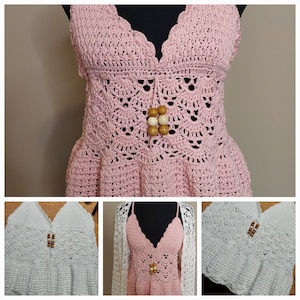 Crochet Summer Halter Top - PDF Pattern