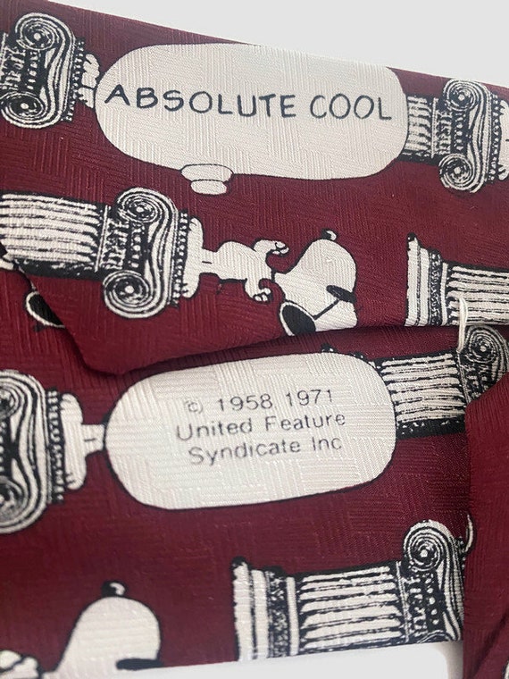 Vintage Peanuts Snoopy Mens' Necktie | Circa 1960… - image 6