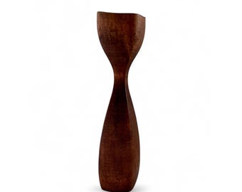 Teak Wood Candlestick - Vintage Danish Mid Century Modern Decor - Etsy