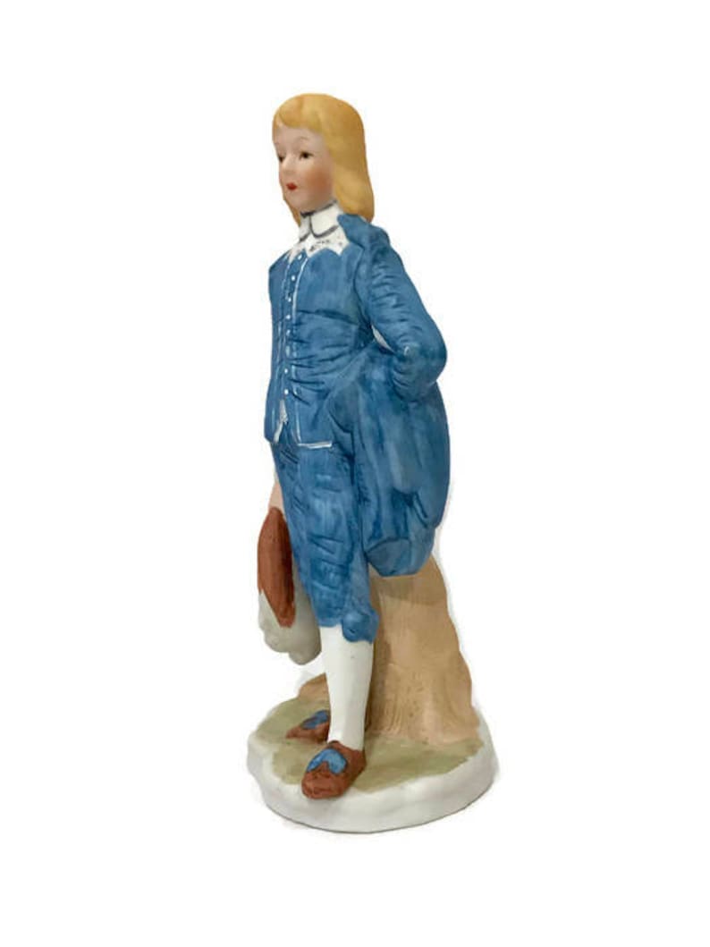 Vintage Bisque Porcelain Blue Boy Figurine From the Famous Etsy Canada