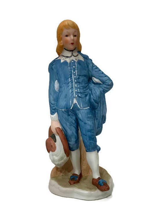 blue boy porcelain figurine