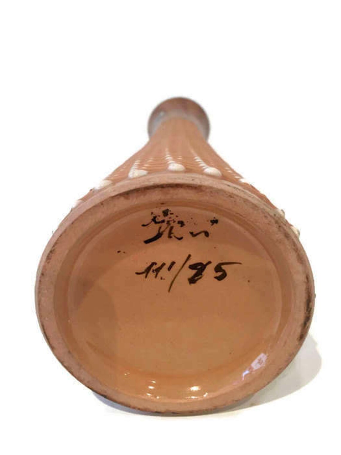 Mid Century Italian Art Pottery Vase by HJB, Hand Painted, Textured - Etsy