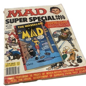 Vintage Mad Magazine Rare Issue | Fall 1979 | Super Special Edition with Comic Book Insert | Well Worn Condition | Very Collectible