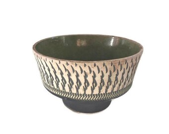 Cuenco de cerámica vintage / Moderno de mediados de siglo, Cerámica holandesa