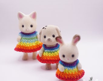 Crochet Clothes/ Outfits for Animal Families  Made to Order