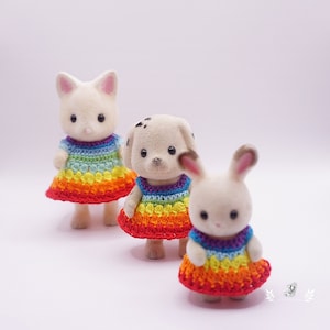 Crochet Clothes/ Outfits for Animal Families  Made to Order