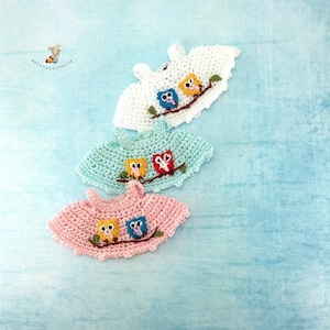 Ropa/Conjunto de crochet para hermana, talla 2.5", hecho a pedido, n.° 4008