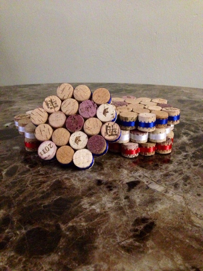 wine cork coasters Etsy