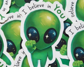 Adhesivo de vinilo extraterrestre / Adhesivo impermeable para portátil