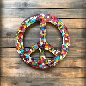 Mosaico Signo de la Paz 9" / Esculturas y Estatuas / Decoración Años 60