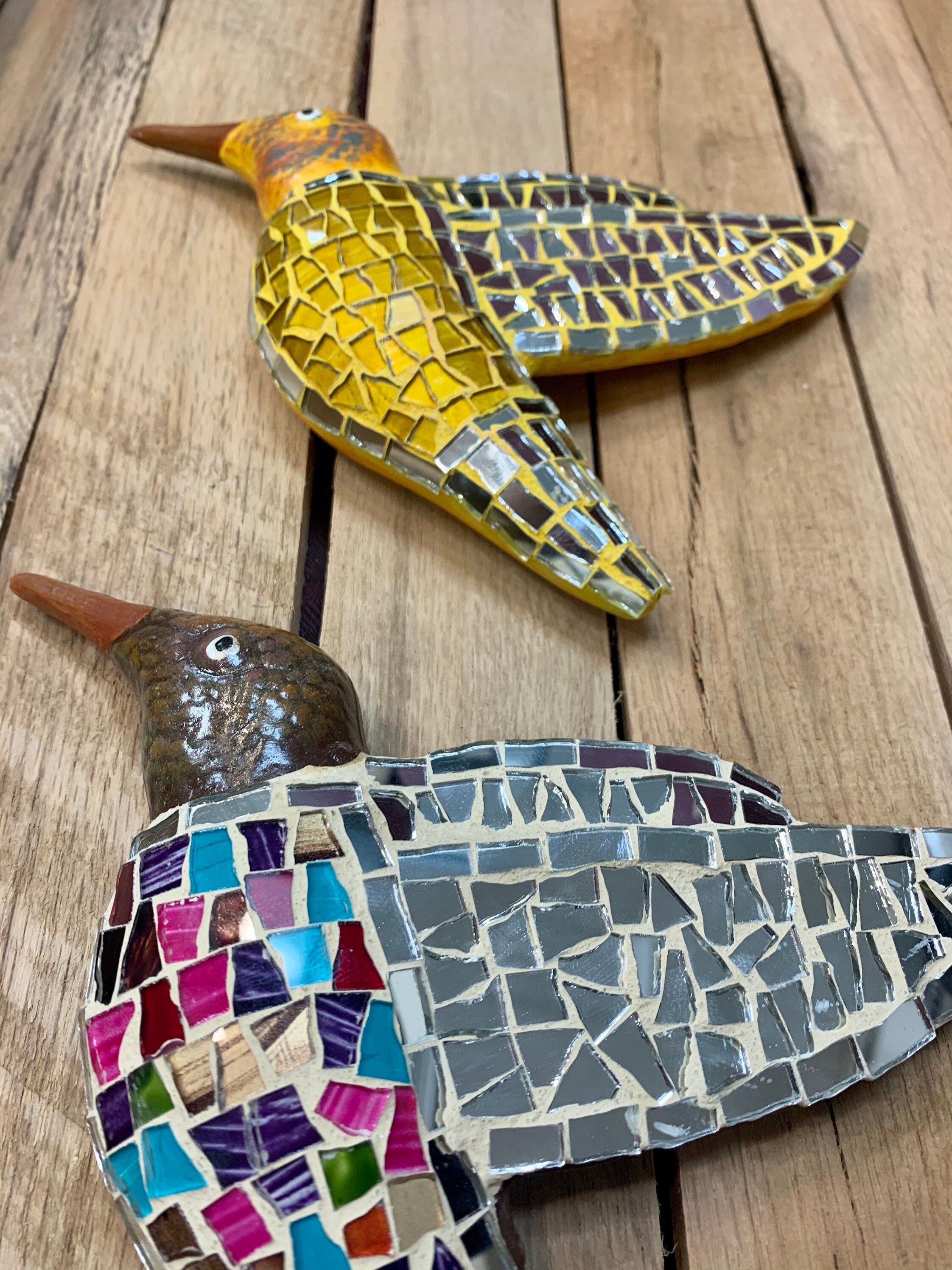 Set of 2 Mosaic HummingbirdCeramic HummingbirdWall Hanging Etsy