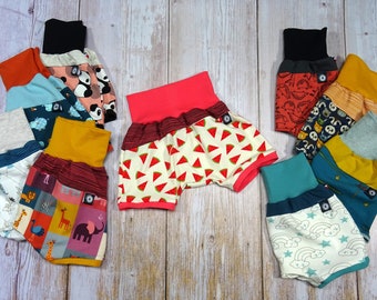 Short évolutif bébé enfant 3 mois à 3 ans à motifs colorés