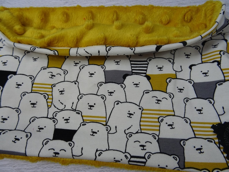 hippopotamus Snood child and soft stretchy baby bear rhinoceros pattern