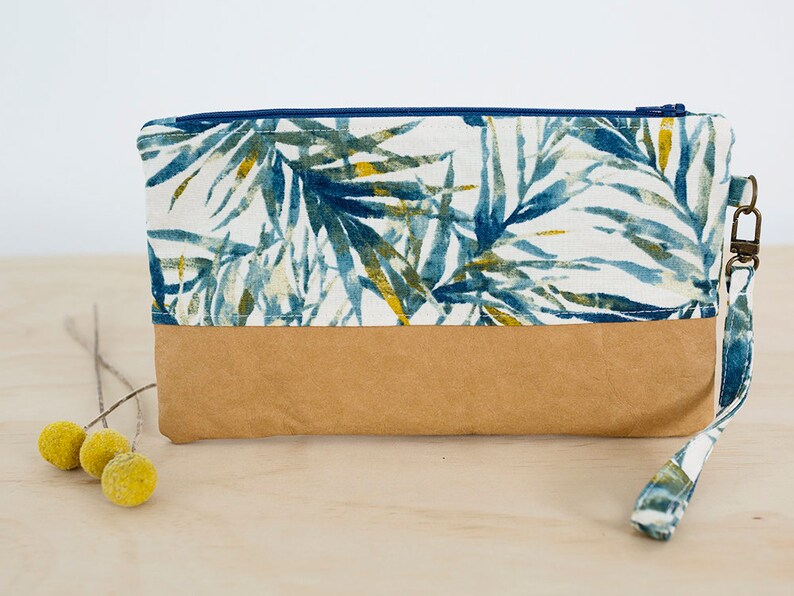 tropical clutch bag