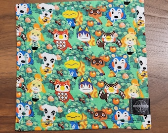 8x8 Animal Arossing themed microfiber backed Cotton Stitched EDC Hank