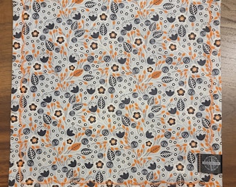 11x11 Grau Florale Themen Mikrofaser EDC Hank