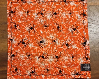 11x11 schwarz-roter Spinnen-Thema Mikrofaser EDC Hank