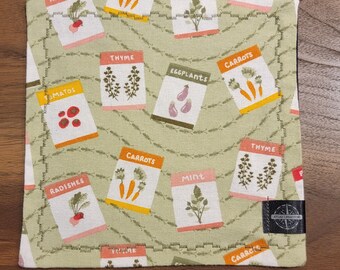 8x8 Gartensamen Themen Flanell & Mikrofaser Baumwolle genähte EDC Hank