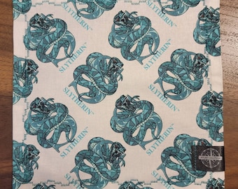 8x8 Slytherin hp Themen Mikrofaser Baumwolle genähtes EDC Hank