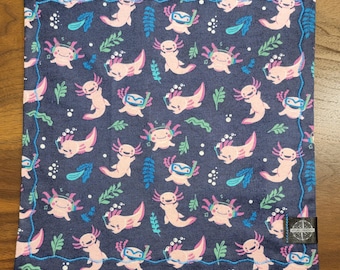 11x11 Axolotl Flanell und Mikrofaser EDC Hank