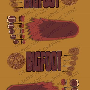 Bigfoot Socken PNG Datei