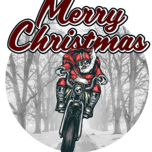 Motorcycle Santa
