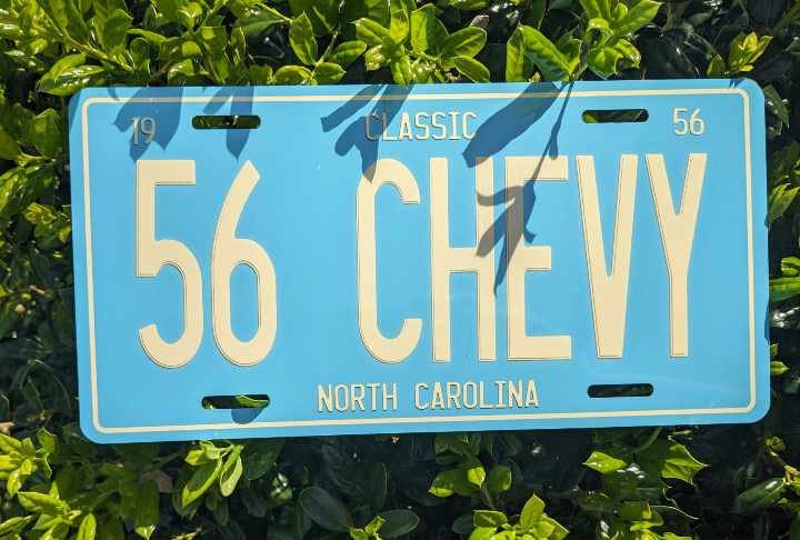 Genuine Chevrolet Chevy Trucks Cars Silver 6x12 Aluminum License Plate Tag – Lightweight & Durable