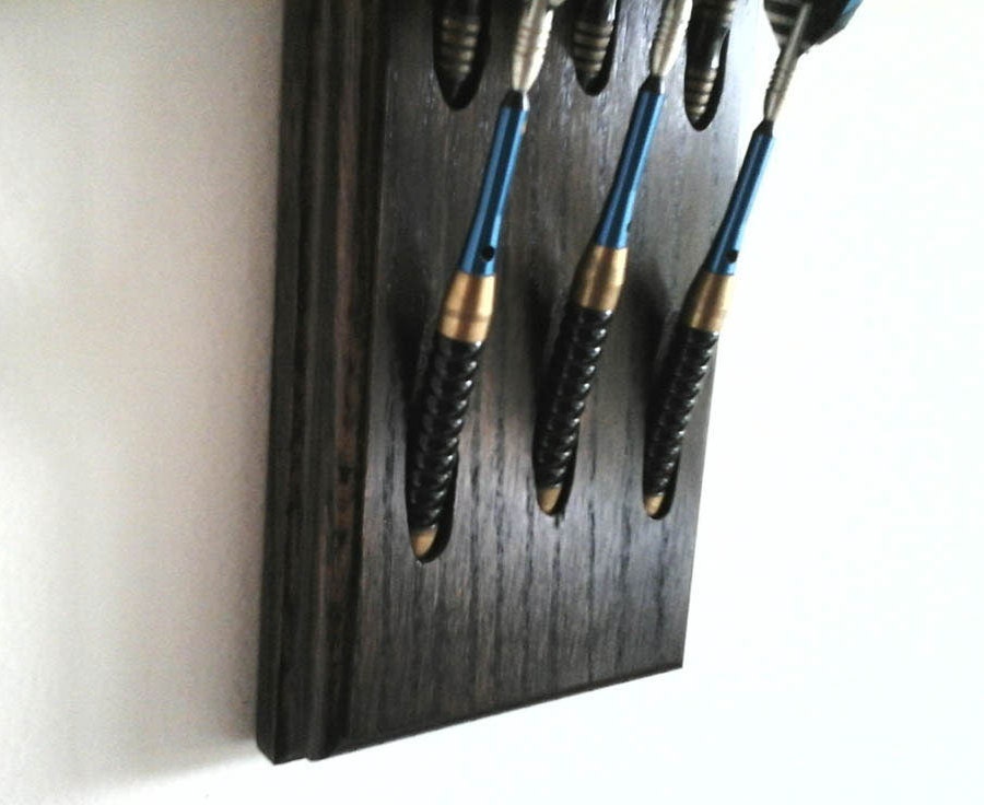 Dart Holder Wall Mount Darts Display Storage Rack. Game Room Etsy