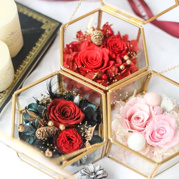 Preserved Flower Jewelry Box/mothers Day Craft/flower Jewelry Etsy