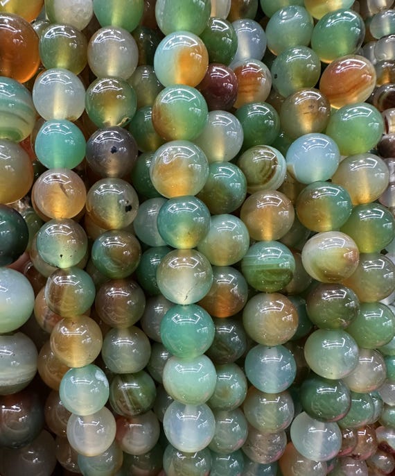 Full Strand Genuine Natural Peacock Agate Beads 4mm 6mm
