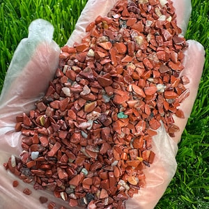 Red Jasper Chips-Red Jasper Gemstone Chips-Healing Crystal-Multiple Quantities Are Available