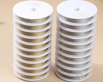 Flexible Beading Wire for DIY Jewelry Making - Soft Stringing Wire & Accessories，Non-elastic steel wire thread Sturdy and durable
