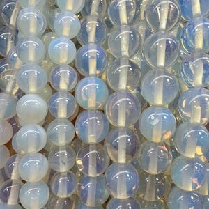 1 Full Strand 15.5&quot; Opal Smooth Round beads 4mm 6mm 8mm 10mm 12mm Loose Gemstones Beads For Jewelry Making