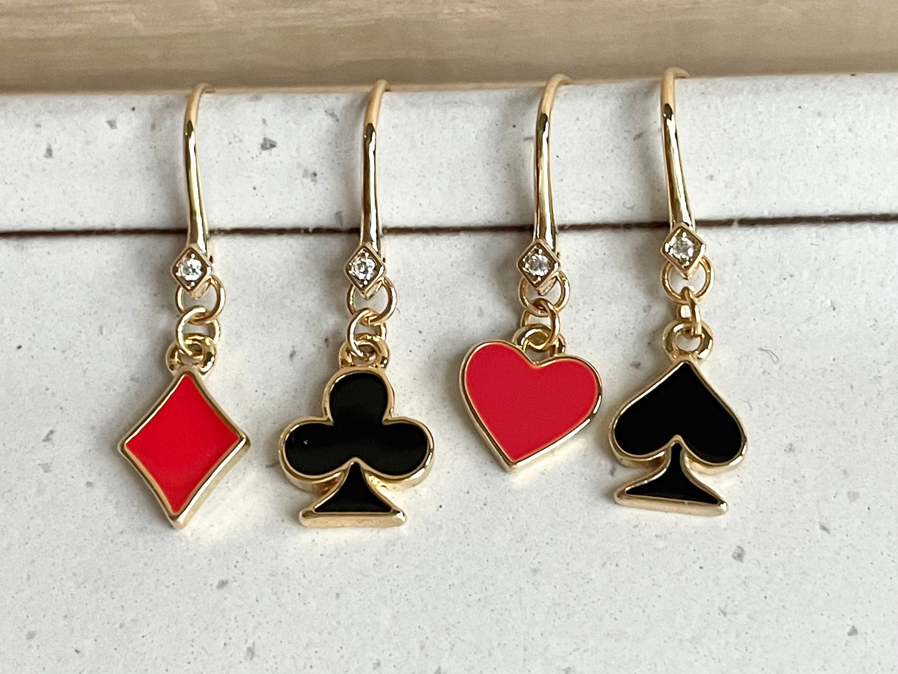 USBC Playing Card Post Earrings New Arrivals USBC Bowling Store #72 USBC Playing Card Post Earrings New Arrivals USBC Bowling Store