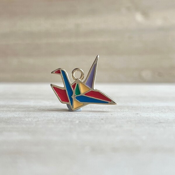 Origami Crane Charm Etsy