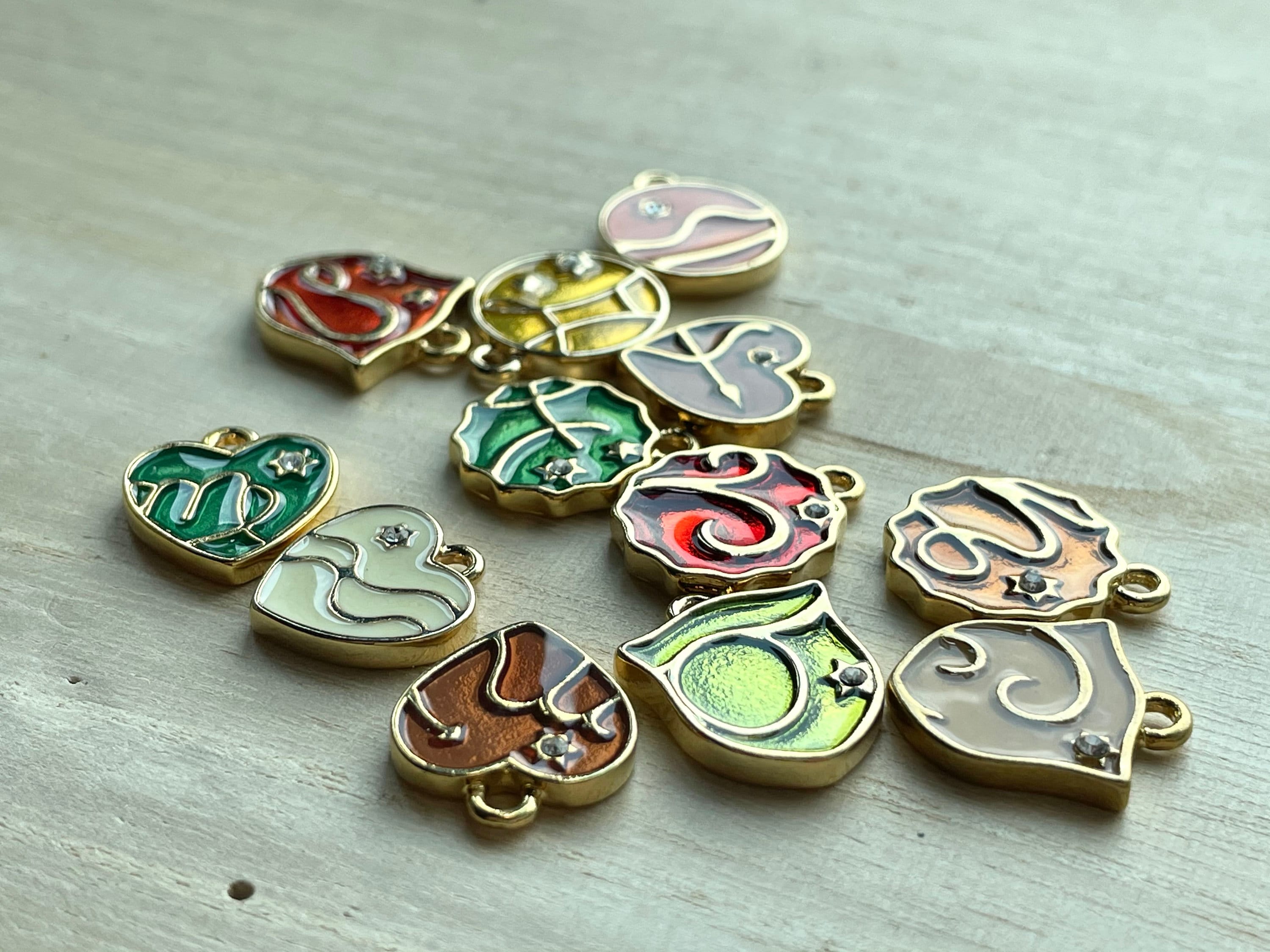 エナメル金メッキ星座チャーム：星座ペンダント - Etsy 日本