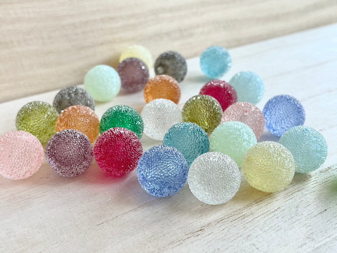 Sugar Beads 11.5 / 13.5 / 15.5mm Blue Green Orange Pink Etsy