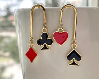 Playing Card Earrings Charms Missmatched Reviews on Judgeme #20 Playing Card Earrings Charms Missmatched Reviews on Judgeme
