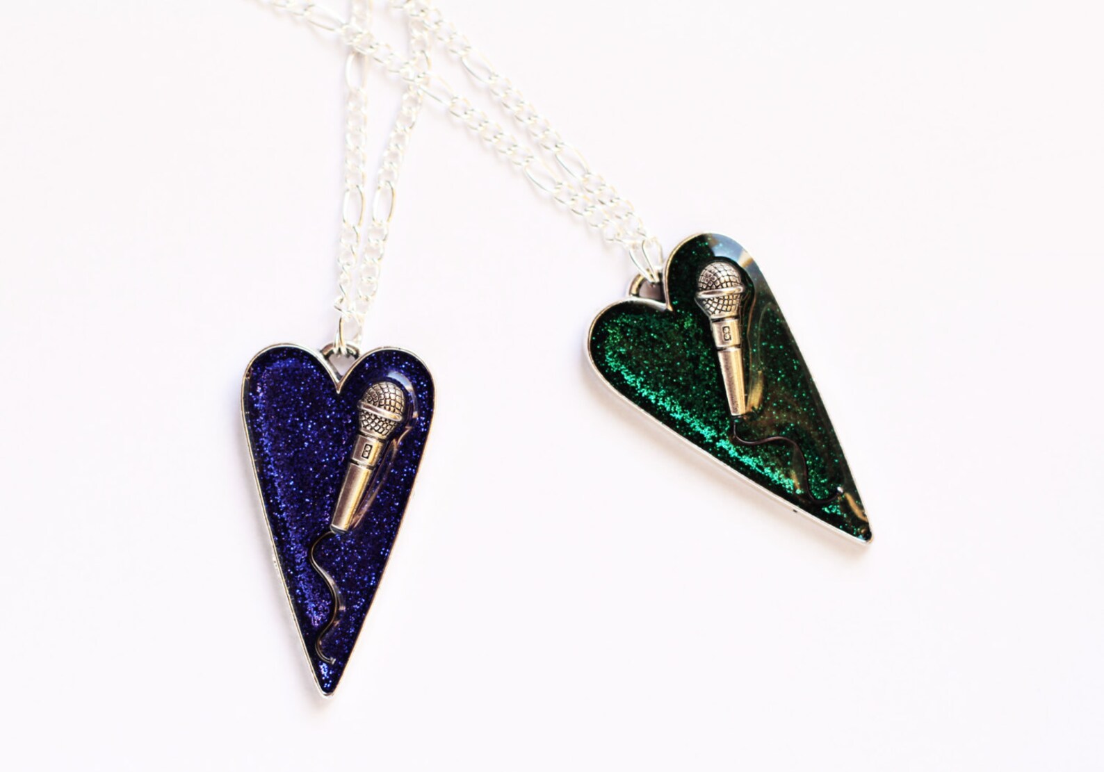 Singer gift pendant Microphone necklace Music jewelry gift Etsy