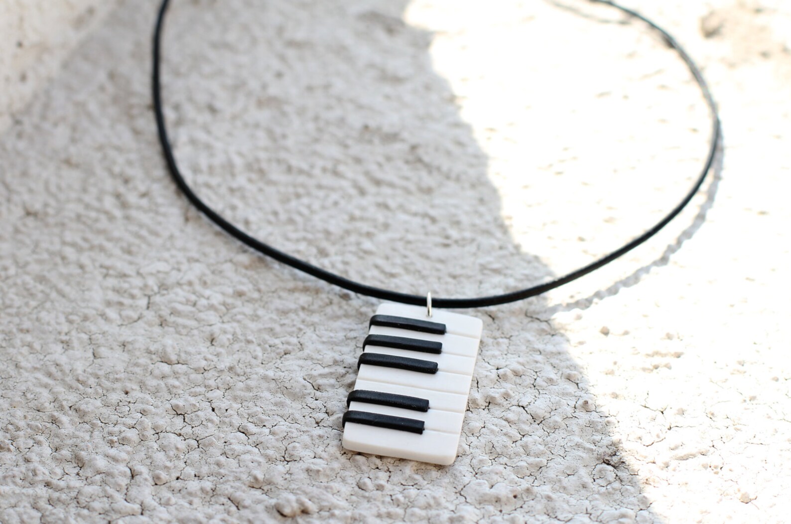 Piano Necklace Music Jewelry Keyboard Necklace Men Necklace Gift for