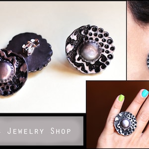 Stud Earrings Gift for Her Birthday Jewelry Cocktail Earrings Statement ...