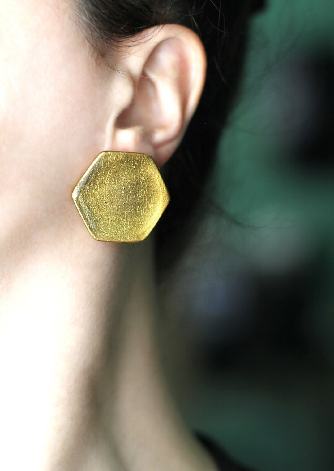 Bee & Honeycomb Geometric Hexagon Drop Earrings For Women - Dangle Prom Party Jewelry Gift - View #9